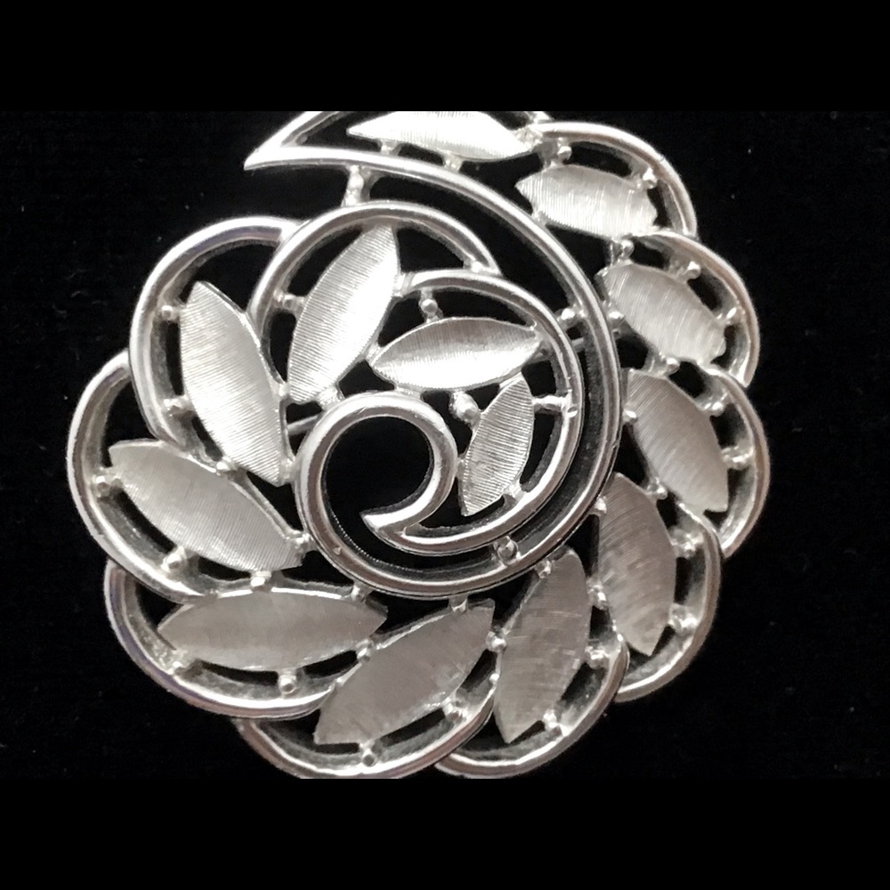 Trifari Swirl Brooch